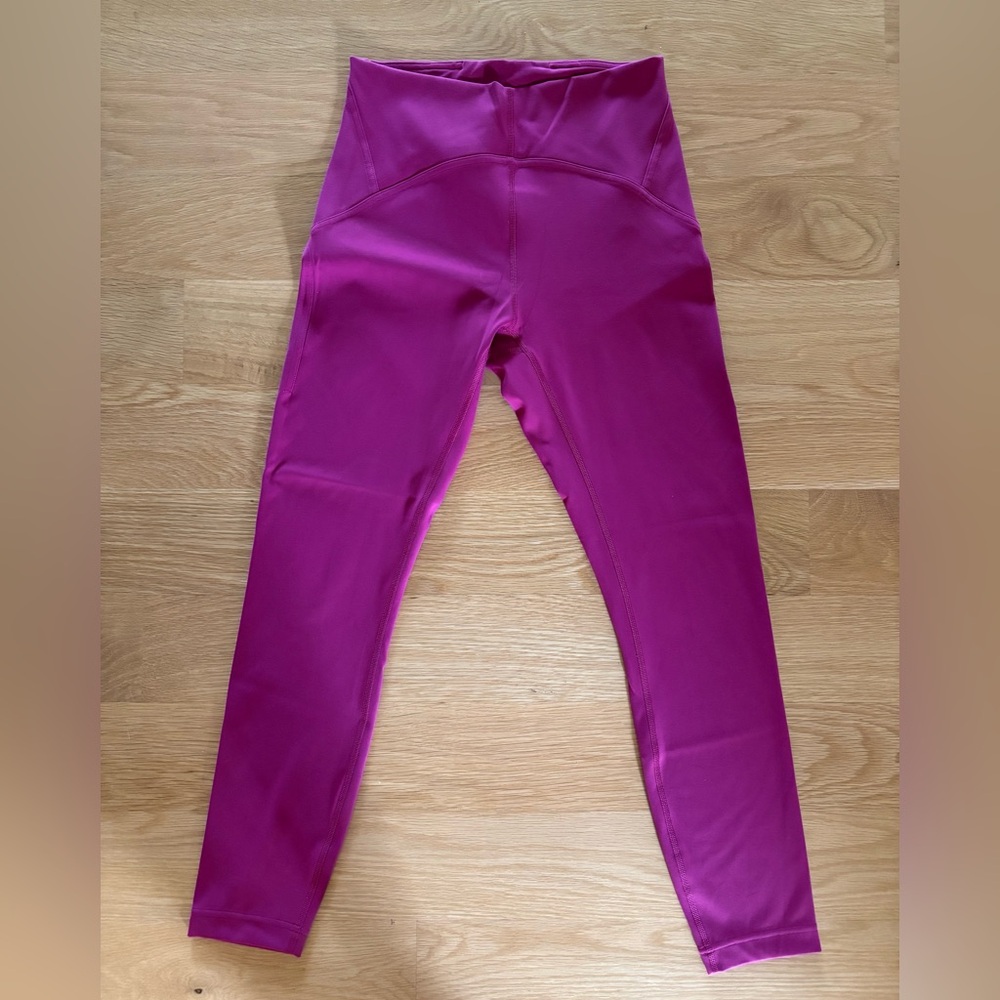Lululemon InStill high rise Fuchsia Pink Leggings size 6